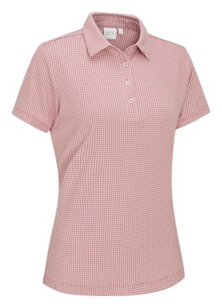 PING Mave dámské polo, coral blush/white