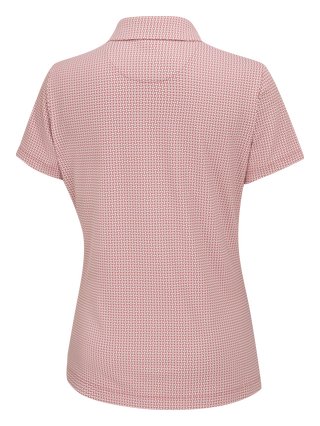 PING Mave dámské polo, coral blush/white