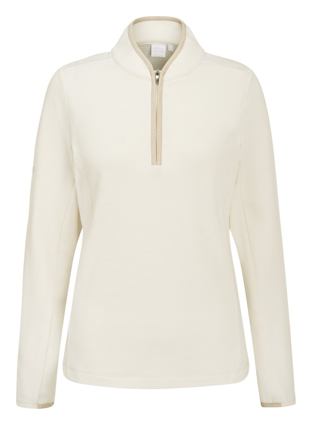 PING Abigale Performance Fleece dámská mikina, egret