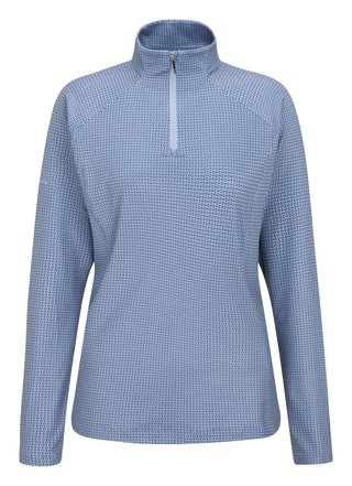 PING Jasmine Printed dámské triko s dlouhým rukávem, viola/blue indigo