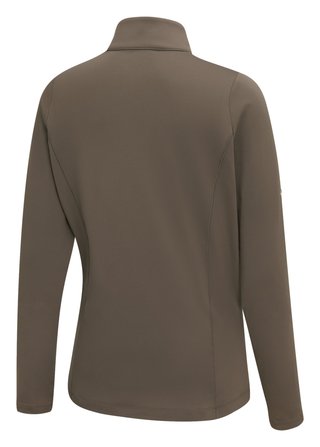 PING Aveline Half Zip dámské triko s dlouhým rukávem, coffee