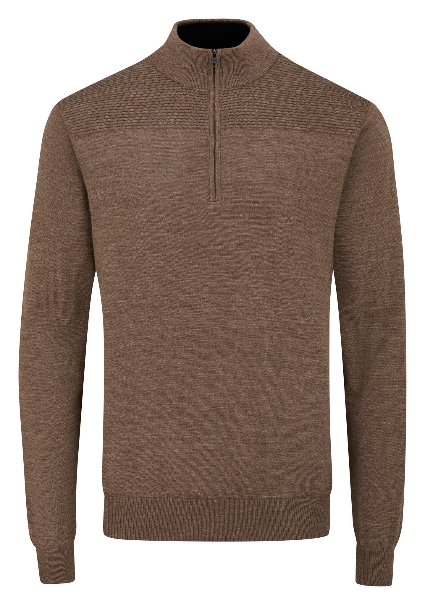 PING Dorset Quarter Zip pánská mikina, coffee marl
