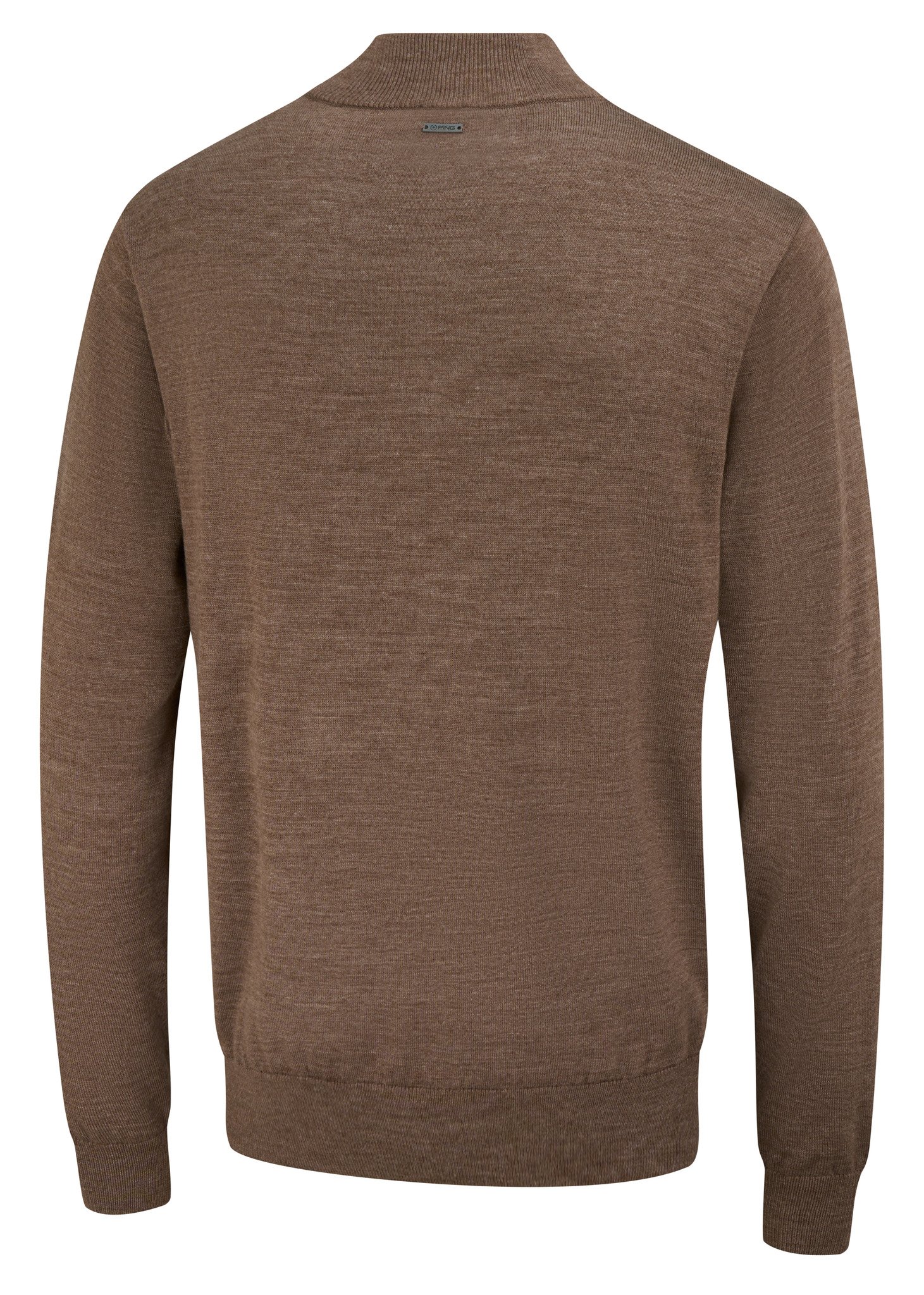 PING Dorset Quarter Zip pánská mikina, coffee marl