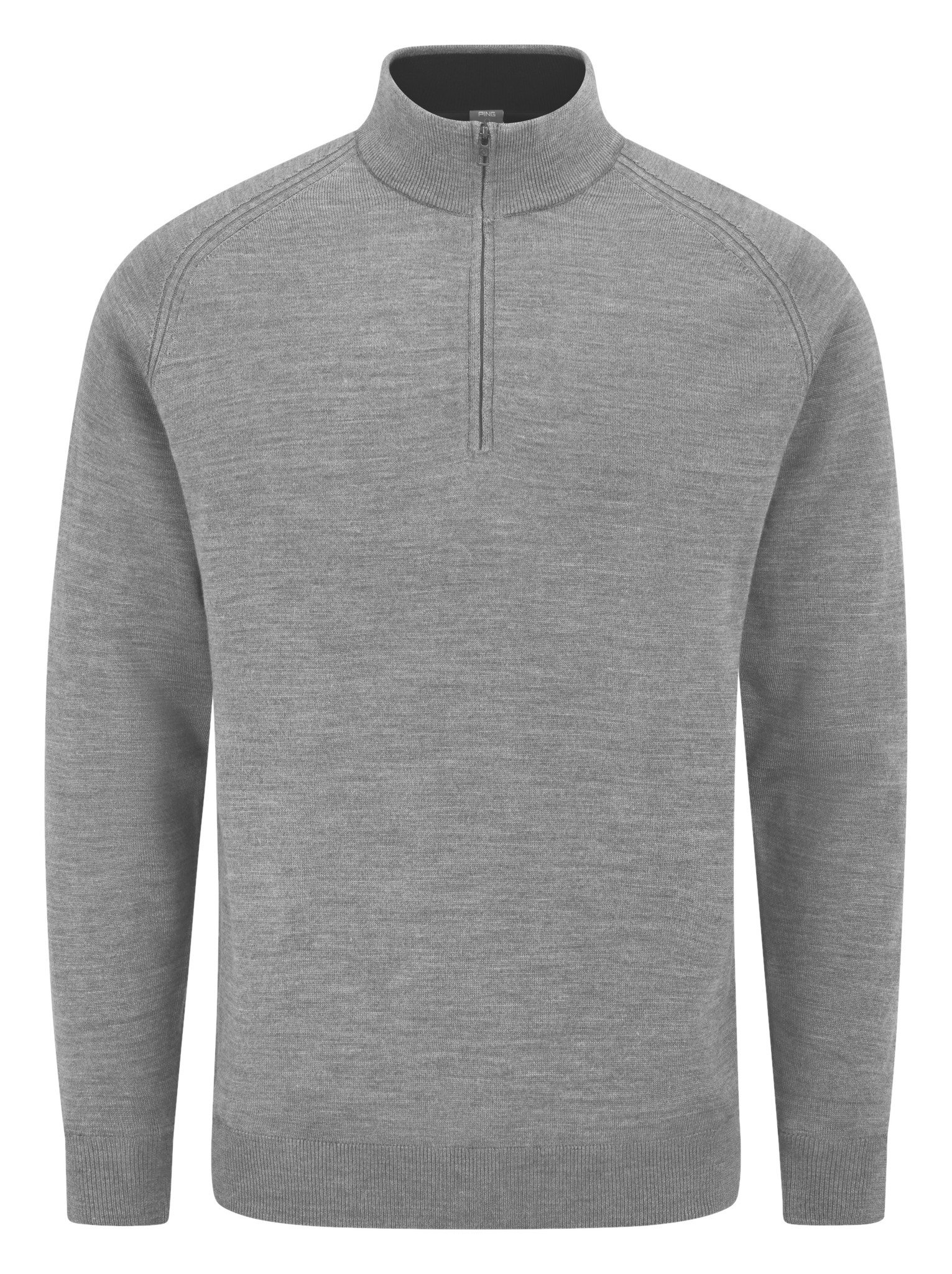 PING Hugh pánská mikina, french grey marl