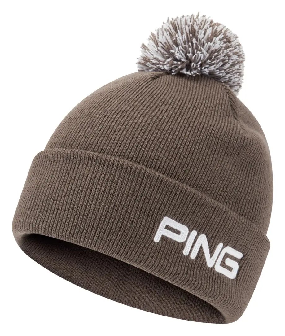 PING Cresting Knit pánská zimní čepice, coffee