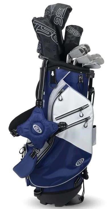 U.S. Kids Golf TS6-48 (122cm) junior golfový set, grafit, stand bag, navy/white/grey