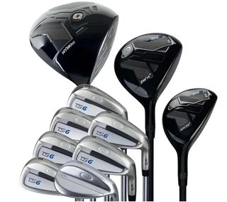 U.S. Kids Golf TS6-48 (122cm) junior golfový set, grafit, stand bag, navy/white/grey