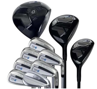 U.S. Kids Golf TS6-66 (167+cm) 10-Club junior golfový set, grafit, +stand bag, navy/white/grey