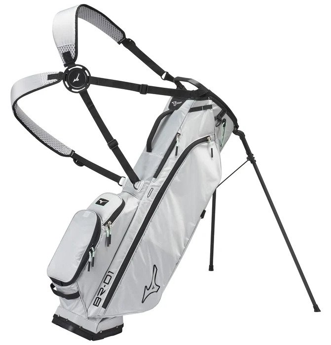 Mizuno BR-D1 stand bag, světle šedý