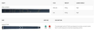 DEMO PING G Le3 dámský driver 11.5°
