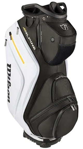 Wilson Alpine cart bag, černo/bílo/oranžový