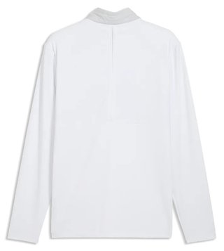 Puma Cloudspun Tech Hybrid 1/2 Zip pánská bunda, white glow/platino grey