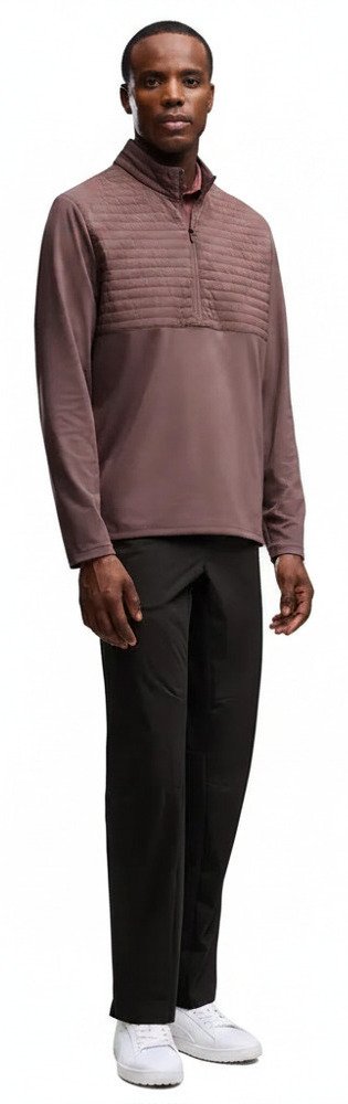 Puma Cloudspun Tech Hybrid 1/2 Zip pánská bunda, rich cocoa