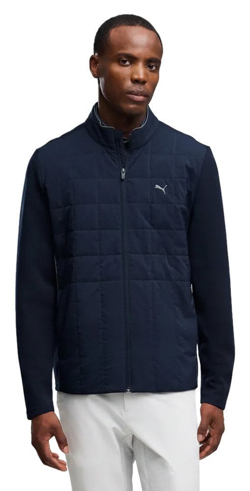 Puma Cloudspun Fleece Hybrid pánská bunda, deep navy