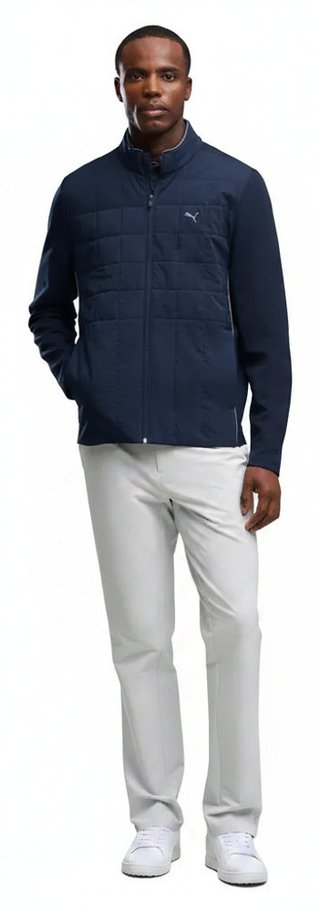 Puma Cloudspun Fleece Hybrid pánská bunda, deep navy