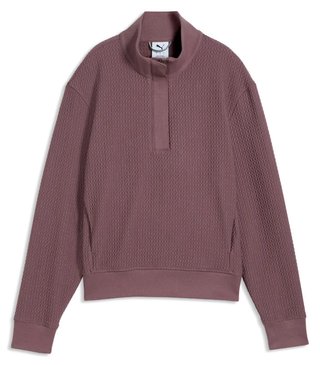 Puma Boulder 1/2 Zip dámská mikina, rich cocoa