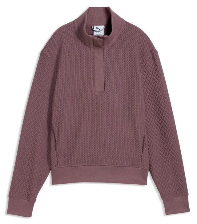 Puma Boulder 1/2 Zip dámská mikina, rich cocoa