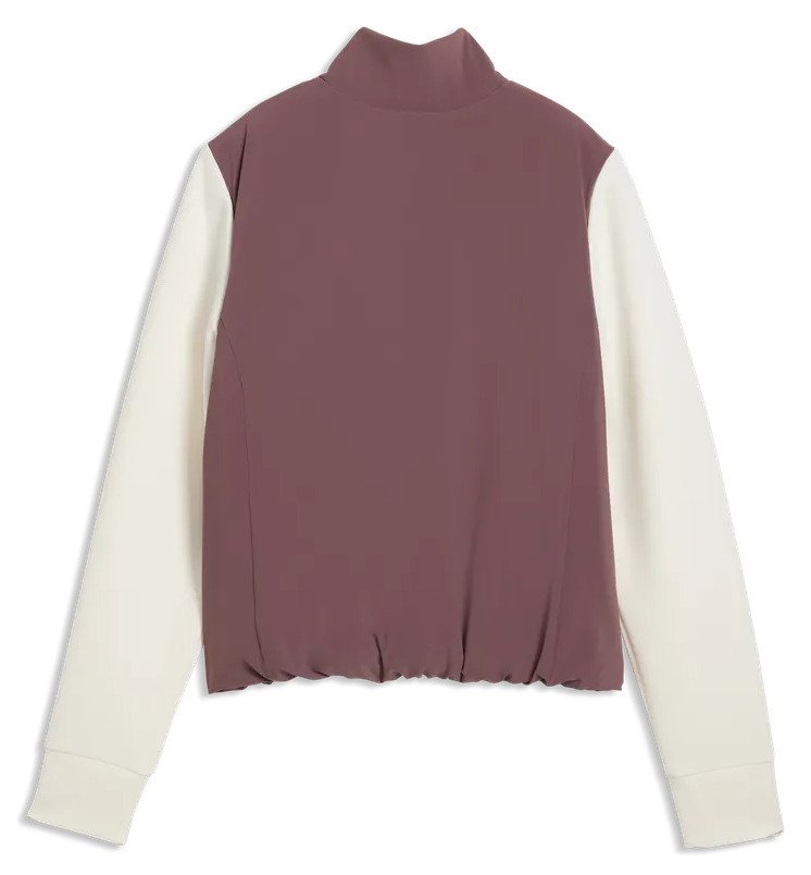Puma Cloudspun Fleece Hybrid dámská bunda, rich cocoa/warm white