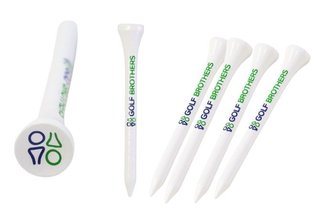 Golf Brothers bambusové tee, bílé, 70mm, 50ks