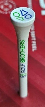 Golf Brothers bambusové tee, bílé, 70mm, 50ks