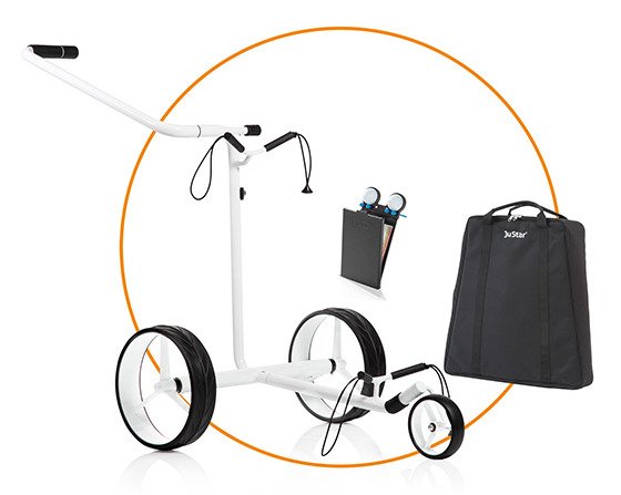 JuStar White elektrický vozík, bílý + příslušenství