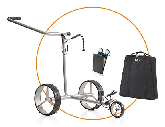 JuStar Silver elektrický vozík, stříbrný + příslušenství
