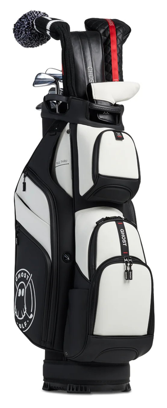 Ghost Golf GT-14 Oreo cart bag, white/black