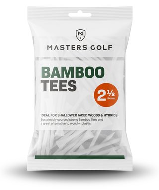 Masters Golf Bamboo Tees 54 mm (2 1/8"), 25 týček, bílé