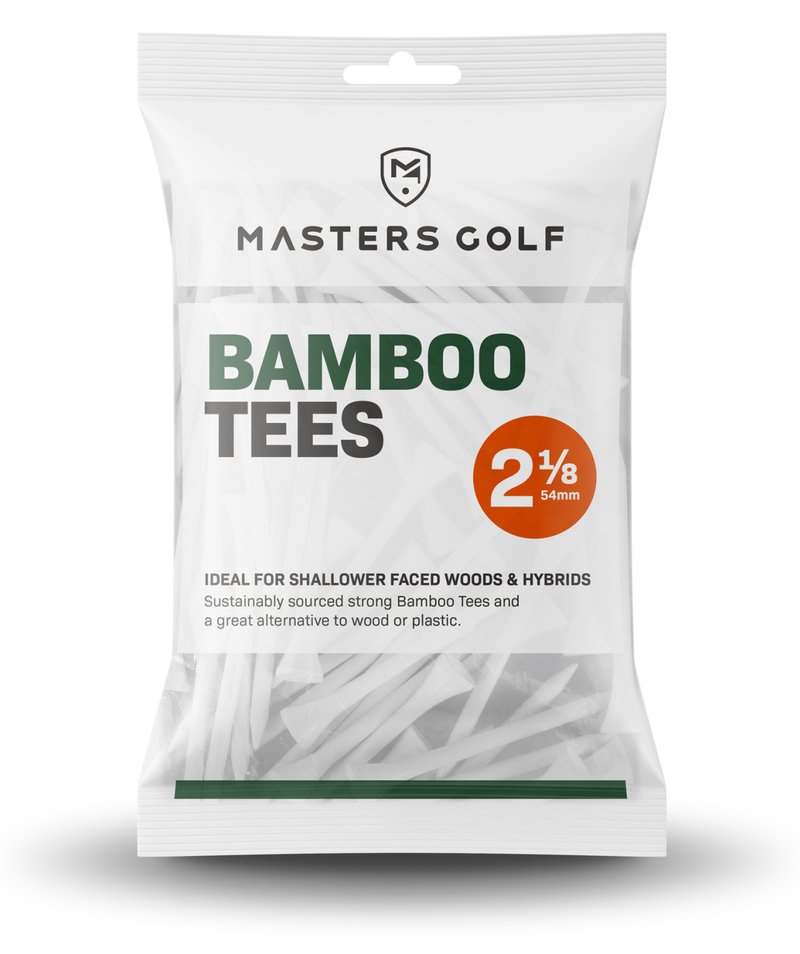 Masters Golf Bamboo Tees 54 mm (2 1/8"), 25 týček, bílé