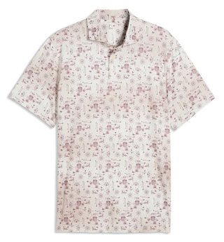Puma Cloudspun Coastal Claret pánské polo, birch