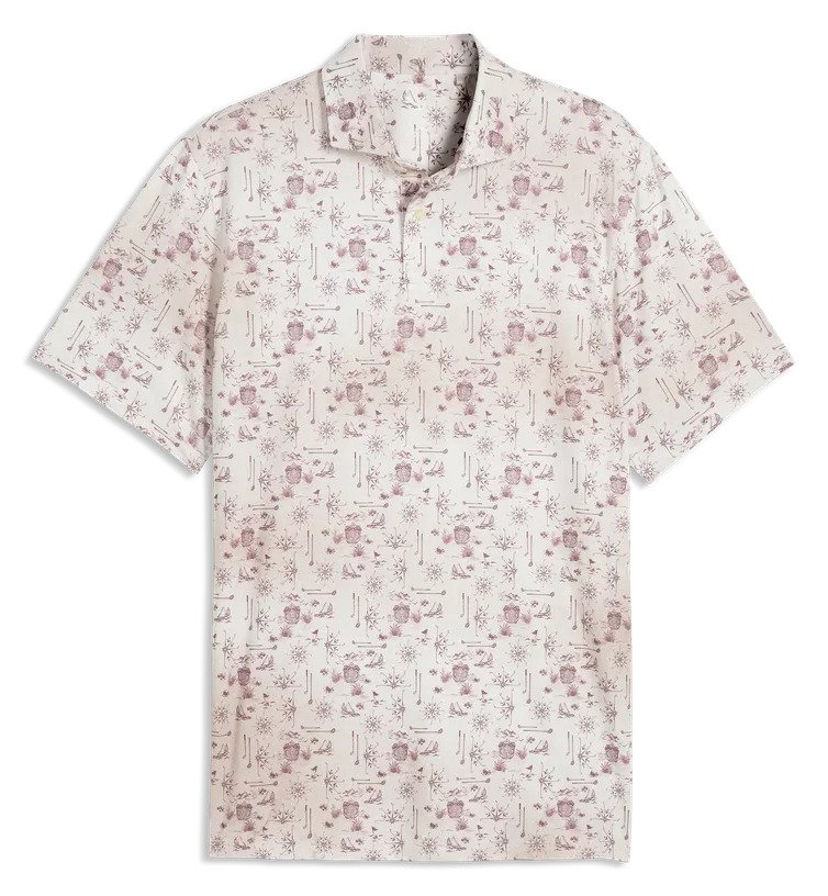 Puma Cloudspun Coastal Claret pánské polo, birch