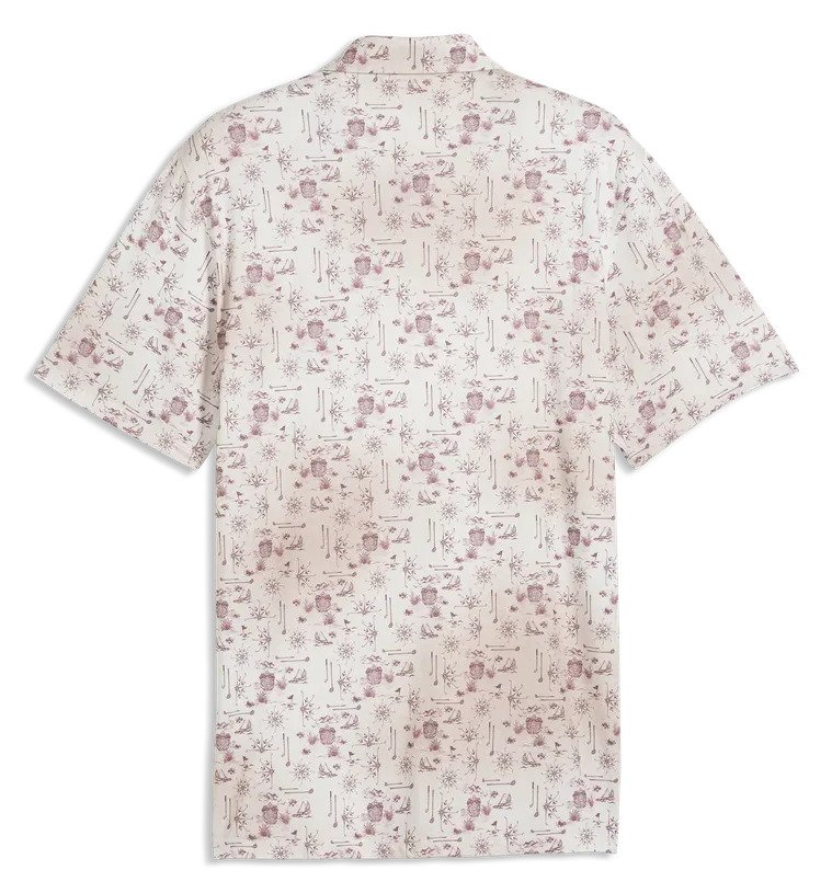 Puma Cloudspun Coastal Claret pánské polo, birch