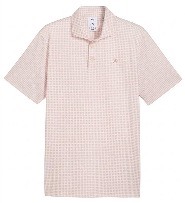 Puma X Arnold Palmer MATTR Geo pánské polo, alpine snow/rose glow