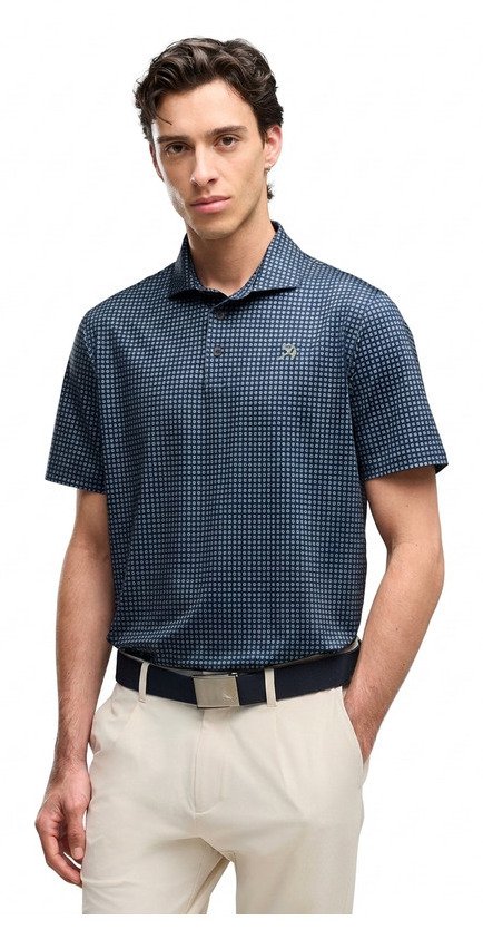 Puma X Arnold Palmer MATTR Geo pánské polo, deep navy/lemon butter