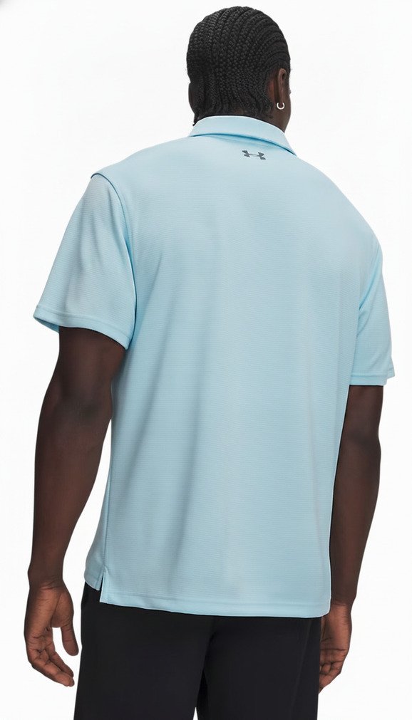 Under Armour Tech pánské polo, opal blue/pitch gray