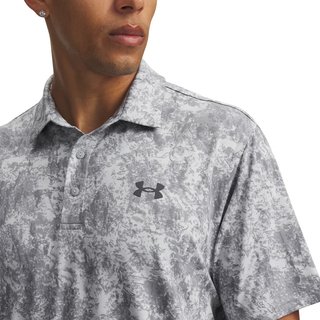 Under Armour Playoff 3.0 Printed pánské polo, šedé