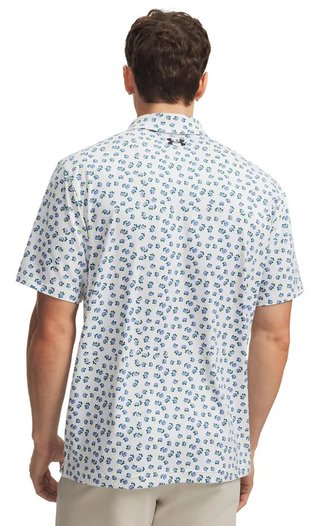 Under Armour Playoff 3.0 Printed pánské polo, bílé