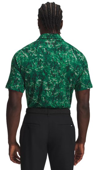 Under Armour Playoff 3.0 Printed pánské polo, zelené