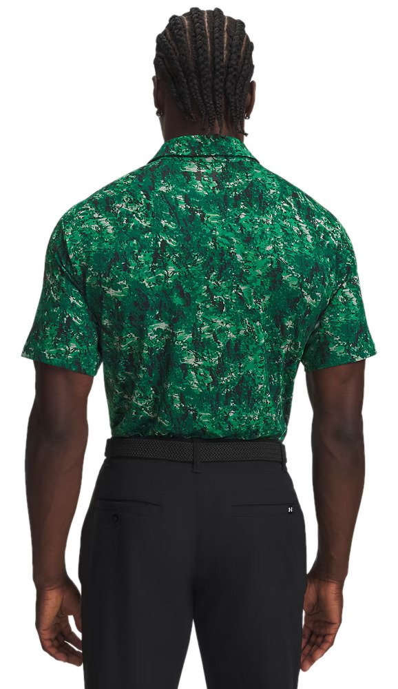 Under Armour Playoff 3.0 Printed pánské polo, zelené