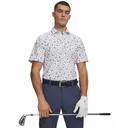 Under Armour ArmourDry Printed pánské polo, white/blue wind/midnight navy