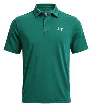 Under Armour Tee To Green Pique pánské polo, campus ivy/bílé