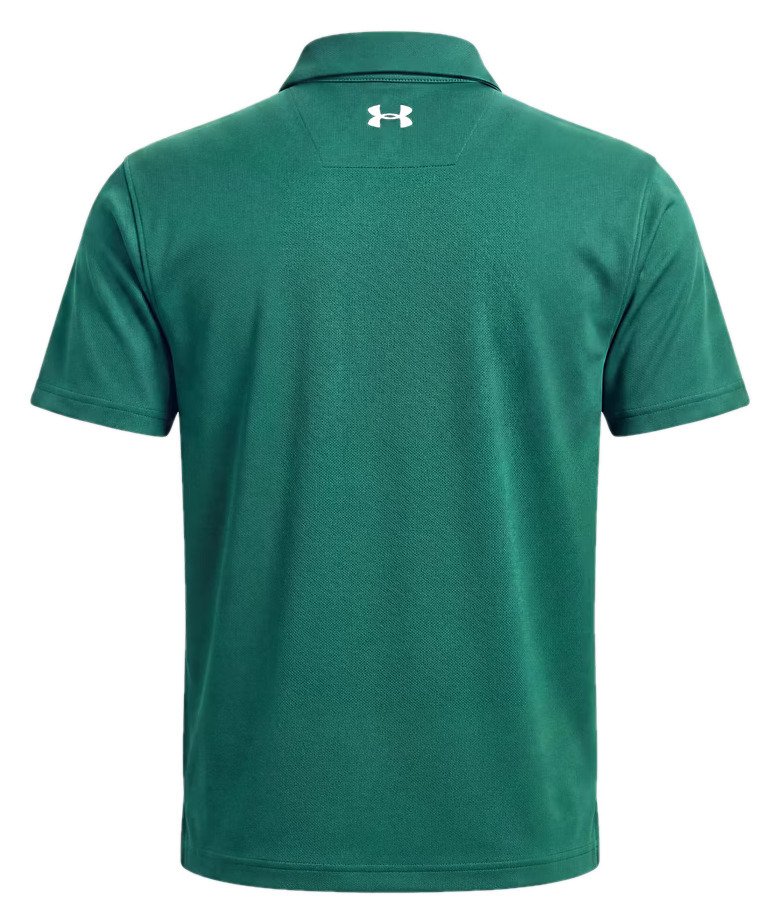 Under Armour Tee To Green Pique pánské polo, campus ivy/bílé
