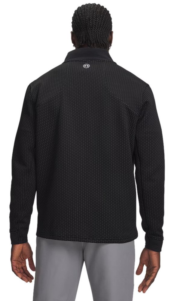 Under Armour Drive Pro Hybrid FZ pánská mikina, černá/bílá