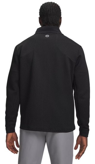 Under Armour Drive Pro Hybrid FZ pánská mikina, černá/bílá