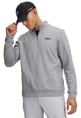 Under Armour Sweaterfleece Hybrid HZ pánská mikina, šedá