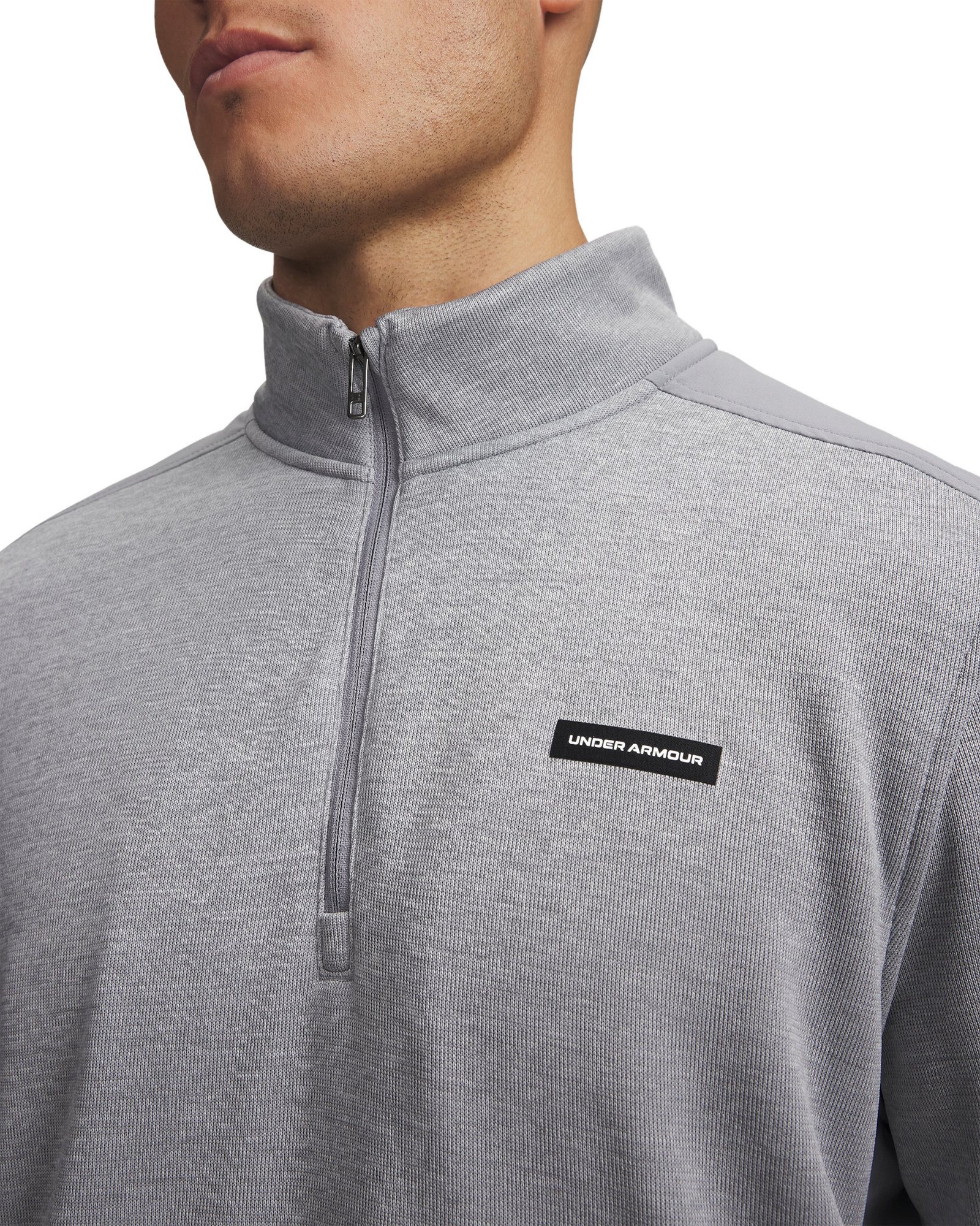 Under Armour Sweaterfleece Hybrid HZ pánská mikina, šedá