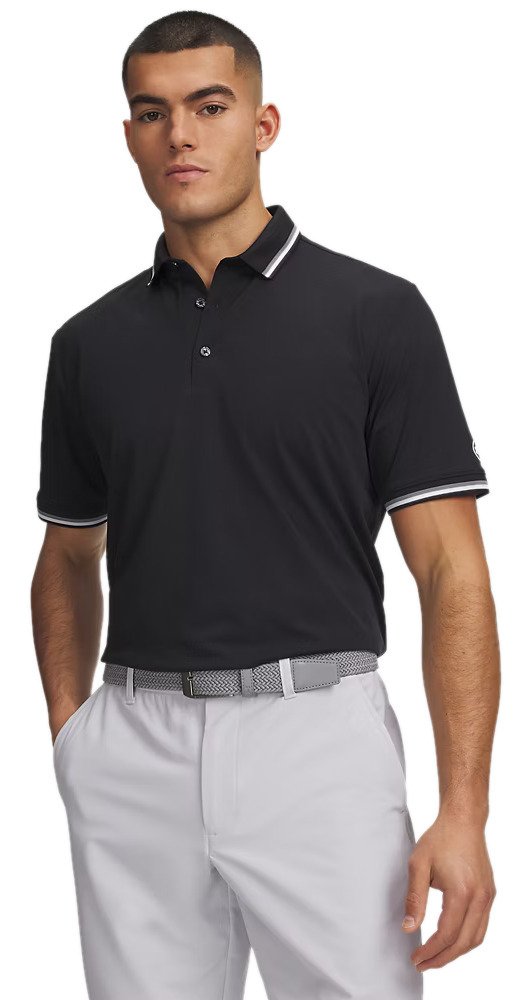 Under Armour ArmourDry Rib pánské polo, černé