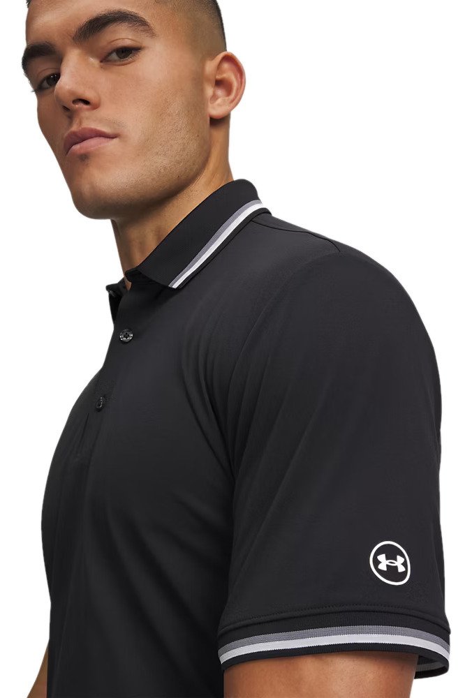 Under Armour ArmourDry Rib pánské polo, černé