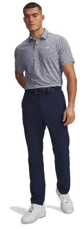 Under Armour Tech Tapered pánské kalhoty, academy/bílé