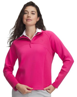 Under Armour UA Drive Midlayer 1/4 zip dámská mikina, růžová
